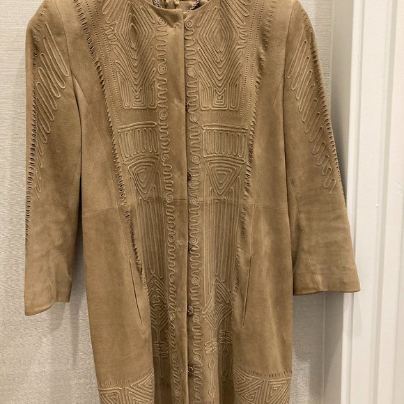 Elie Tahari | Jackets & Coats | Elie Tahari Suede Coat | Poshmark